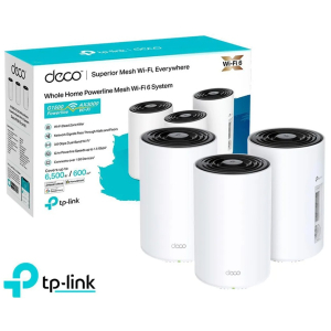 TP-LINK Deco PX50 V1 - Sistema Wi-Fi - (3 enrutadores) hasta 6500 pies cuadrados - malla 1GbE, Wi-Fi 6-Doble banda