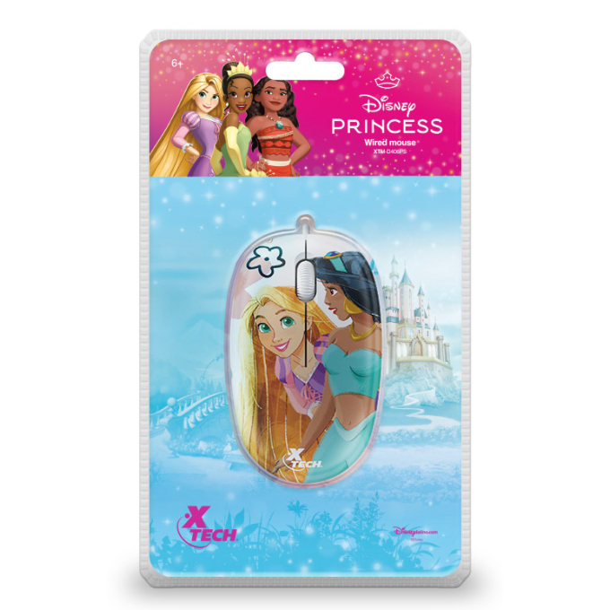 Xtech - XTM-D406PS - Mouse USB-Wired-Disney Princess XTM-D406PS / Xtech