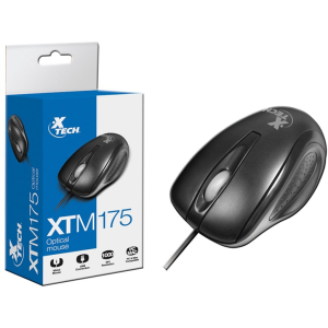 XTech XTM-175  - Ratón - USB Cableado-Negro-Optico XTM-175 / Xtech