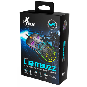 Xtech - XTM-620 - Mouse USB-Wired-Black-Gaming 7 button Honeycomb XTM-620