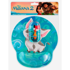 Xtech - XTM-DKT4MO - Mouse and mouse pad kit 2.4 GHz-Wireless-Moana 2 KT4MO-Disney Moana 2 Pua and Hei Hei XTM-DKT4MO / Xtech