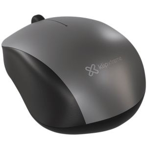 Mouse Klip Xtreme Bluetooth 5.0 Wireless, Color Negro y Gris con 3 botones, KMB-001GR / Klip Xtreme