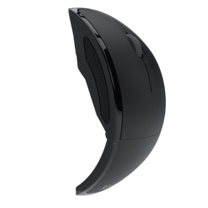 Mouse Klip Xtreme Lightflex, ergonomico optico 3 botones inalambrico 2.4 GHz, USB, Color negro KMW-375BK / Klip Xtreme