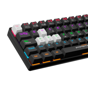 Teclado Primus BALLISTA61T Gaming, Keyboard Wired Spanish-USB 2.0, Ergonomic Design-Black & white, PKS-060G-S / Primus Gaming
