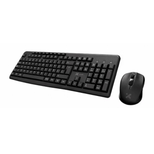 Teclado y Mouse Xtech Inalambrico, Wireless Spanish-USB-Black-2.4 GHz-Black XTK-311S XTK-311S / Xtech