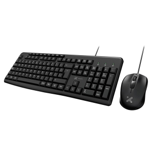 Teclado y Mouse Xtech, Wired Spanish-USB-Black-Multimedia, XTK-302S