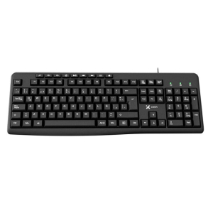 Teclado Xtech, Keyboard - Wired Spanish-USB-Black-Multimedia 9 hotkeys, XTK-140S / Xtech