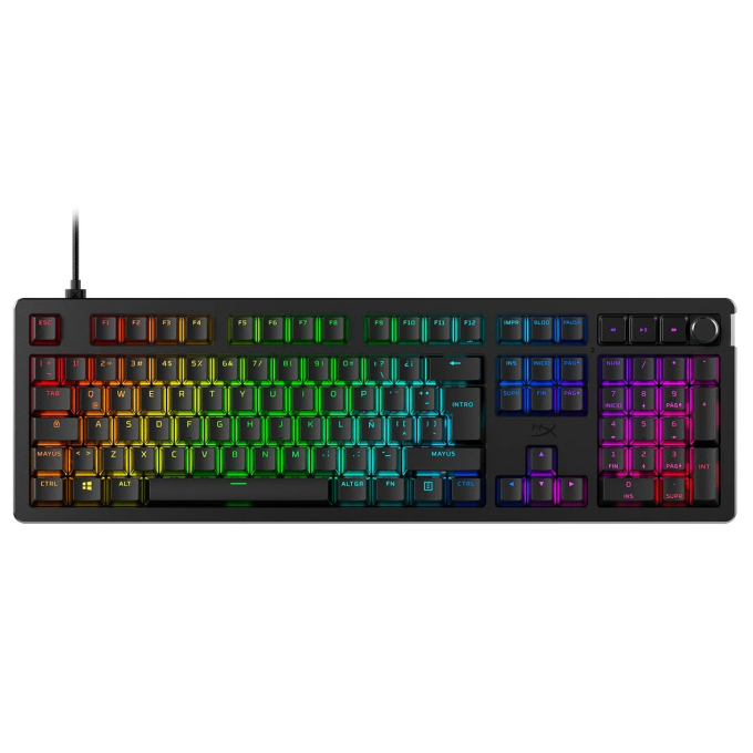 Teclado Mecanico Gaming HyperX Alloy Rise RGB, GKDB LTNA, 7G7A3AA#ABM / HyperX