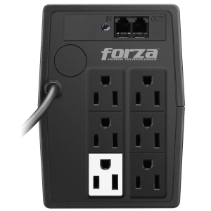 UPS Forza interactivo 750VA/375W, 6 slds, RJ45, torre comp-220V / Forza