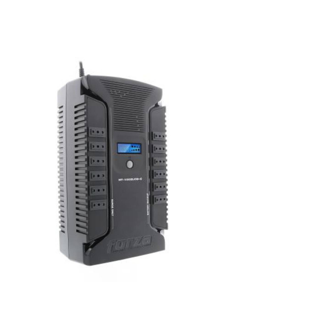 Forza - UPS - Línea interactiva 600 vatios-1000 VA-CA 220 V HT-1002LCD / Forza