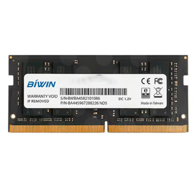Memoria SODIMM DDR4 16Gb 3200mhz Biwin para Laptop / Biwin