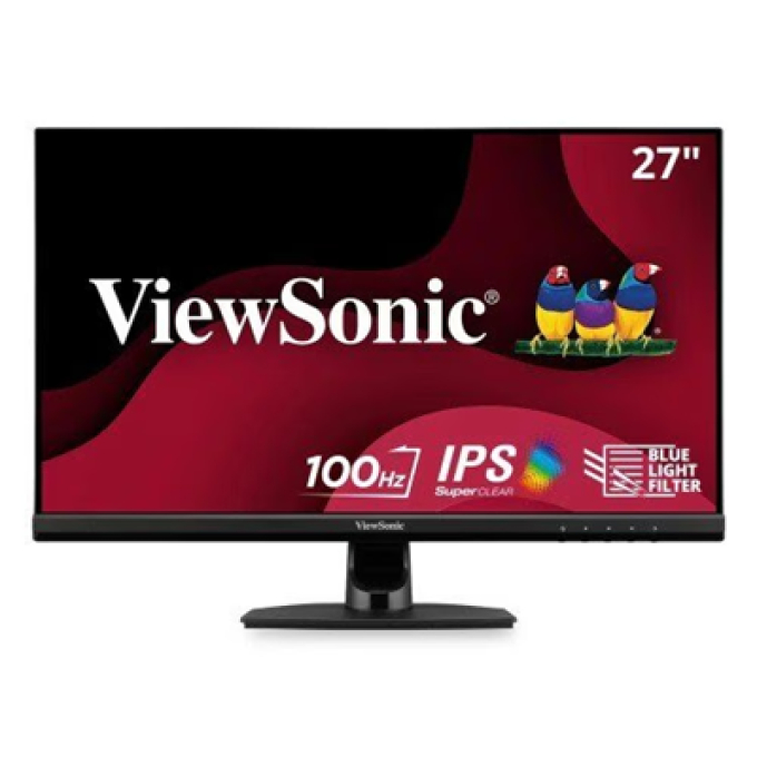 Monitor LED Full HD de 27pulgadas VA2714-H de ViewSonic, relacion de aspecto 16:9, 61 cm (27pulgadas) de resolucion, retroiluminacion LED, 1920 x 1080, 250 cd/m² / ViewSonic