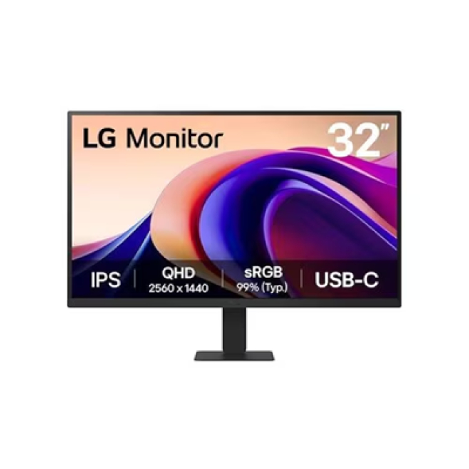 Monitor LED 32pulgadas IPS QHD 100Hz, HDMI, USB-C Borderless / LG