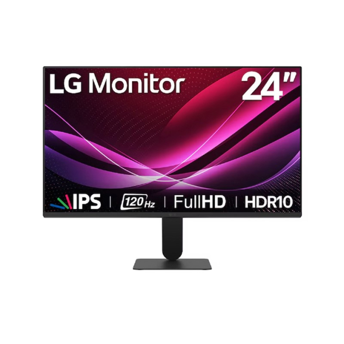 Monitor LG 24pulgadas Full HD 120Hz, IPS, HDMI, VGA, Compatible con Montura VESA, 24U411A-B / LG