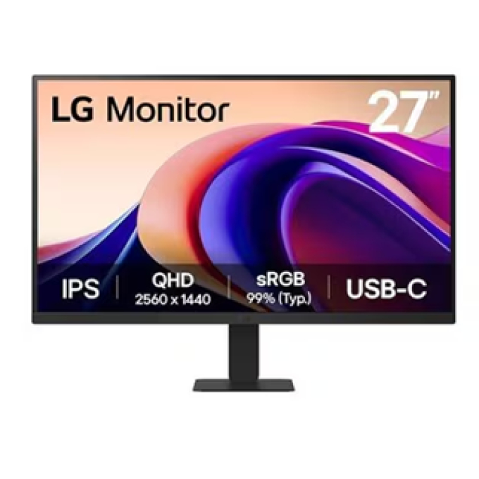 Monitor LED 27pulgadas IPS QHD 100Hz, HDMI, USB-C Borderless / LG