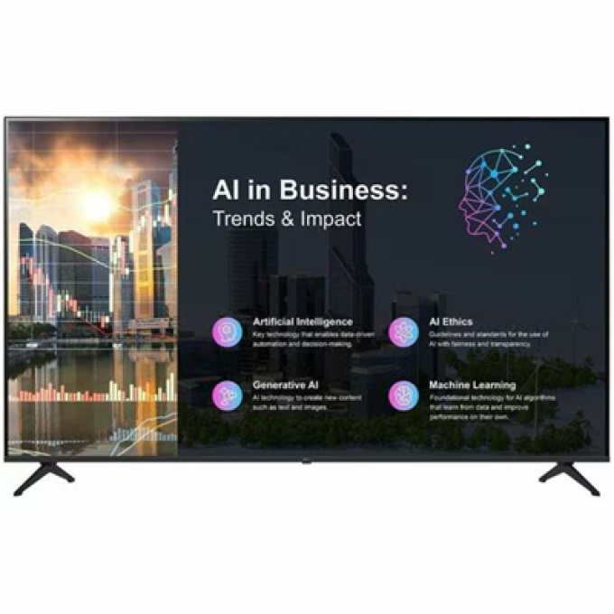 LCD Pantalla digital Signage LG 50PK640S 1270mm - 16 Horas/7 Dias Operacion - Hig Dynamic Range (Alto rango dinamico, HDR) - 3840 x 2160 - 9.70ms - Direct LED - 300cd/m² - 2160p - USB - HDMILAN inalambrica - Bluetooth - Ethernet - webOS 25 - Negro / LG