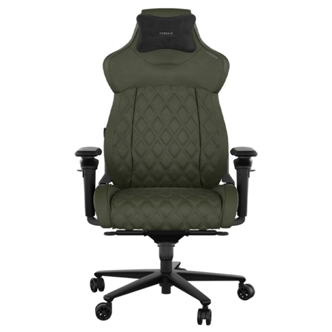 Silla Gamer Corsair TC500 Luxe - Material/Tejido, Metalico, Acero, Poliuretano, Espuma - Sherwood. Soporta 120Kg / Corsair