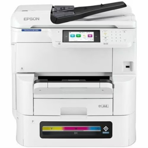 Impresora de inyección de tinta multifunción Epson WorkForce Pro EM-C8100 Con cable e inalámbrico - Color - Copiadora/Fax/Impresora/Escáner - ppm Mono/25 ppm de impresión en color - 4800 x 1200 dpi Impresión - Dúplex impresión Automático - Hasta 75000 páginas al mes - Color De Superficie Plana, CIS, ADF Escáner - 1200 x 2400 - Color Fax - Gigabit Ethernet Ethernet - LAN inalámbrica - Epson Connect, Epson Email Print, Epson Remote Print, Epson escaneo a nube, Apple AirPrint, Mopria, ChromeOS
