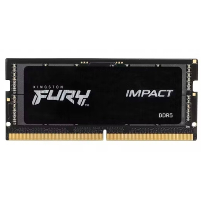 Memoria RAM Kingston Fury Impact 16GB DDR5-4800MHz, PC5-38400, CL38, 1.1V, 262-pin SODIMM (OFERTA) / Kingston