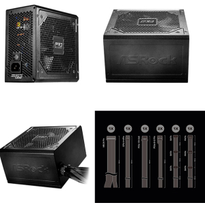 Fuente de alimentacion Asrock, PRO-850B, 850 W, ATX, 80 Plus Bronze.