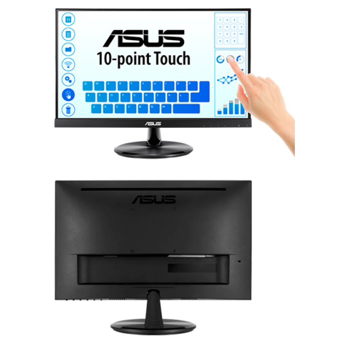 Monitor Plano Multitactil ASUS VT229H, 21.5pulgadas FHD IPS (1920x1080) /HDMI x1/VGA x1 / ASUS