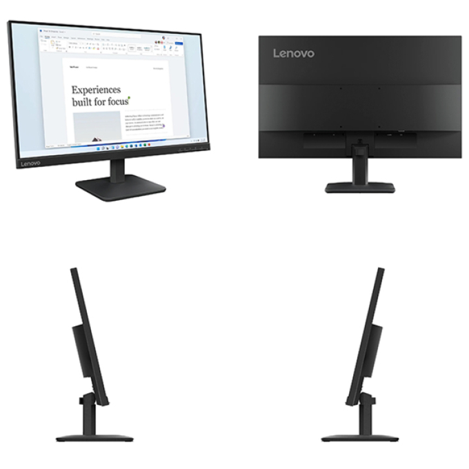 Monitor Plano Lenovo L24-4e,23.8pulgadas (1920 x 1080) WLED FHD IPS, HDMI, VGA / Lenovo