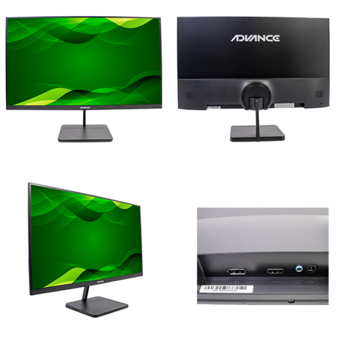 Monitor Plano Advance ADV-2755S, 27pulgadas FHD IPS, 144Hz, 1ms, HDMI, DP, Audio Out / Advance