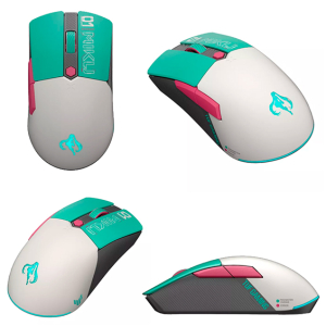 Mouse Asus Tuf Gaming Mini Wireless Hatsune Miku Edition, Inalambrico USB, Óptico