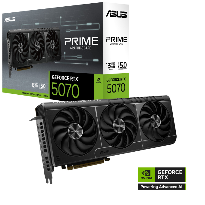 Tarjeta de video ASUS PRIME-RTX5070-O12G , 12 GB GDDR7, PCIe Gen 5.0 / ASUS