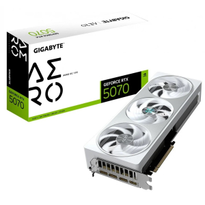Tarjeta de video GIGABYTE GeForce RTX 5070 AERO OC 12G, 12 GB GDDR7, PCIe Gen 5.0