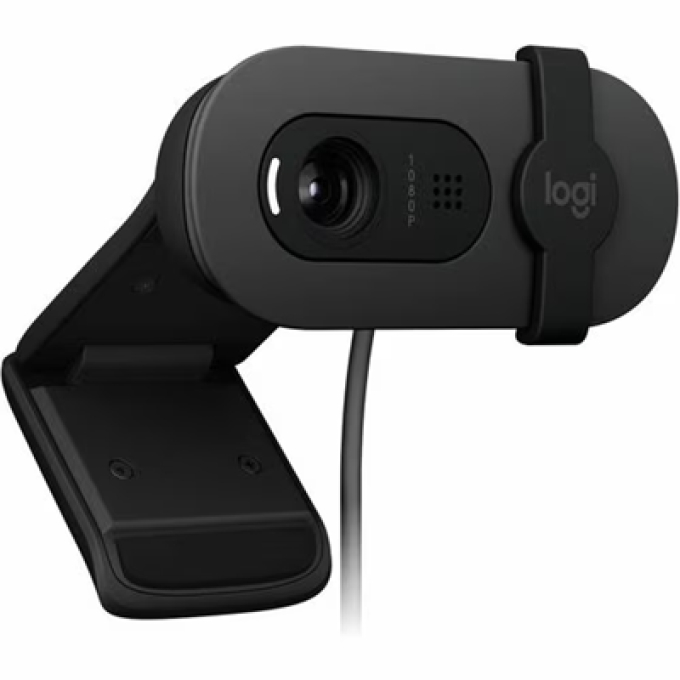 Camara Web Logitech BRIO 105 - 2Megapixel - 30fps - USB Tipo A - Full HD - 1920 x 1080 Video - CMOS Sensor - Foco Estatico - 58° Ángulo - Microfono - Para Portatil, Monitor, Chromebook, Computador - Windows 10 o superior, macOS 10.15, ChromeOS, Windows, macOS - Plug y Play, Microfono / Logitech