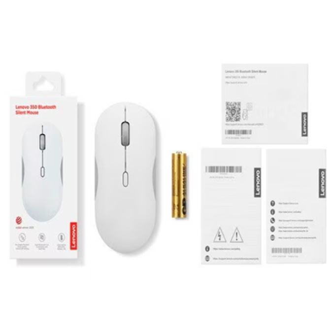 Lenovo 350 Bluetooth Silent Mouse (Cloud Grey, W/O Battery) / Lenovo