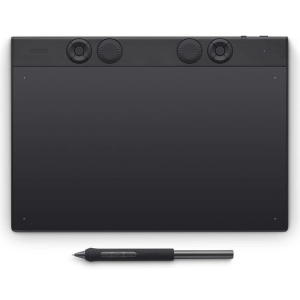 Tablet grafica Wacom Intuos Pro - 5080 lpi - Con cable/Inalambrico - Negro - Bluetooth - 8192 Nivel de presion - Lapiz - PC, Mac