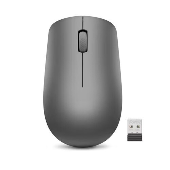 Mouse Lenovo 530, Inalambrico 2.40GHz, Óptico, 3 Boton(es), Color Gris platino, velocidad 1200 dpi con Rueda de desplazamiento / Lenovo