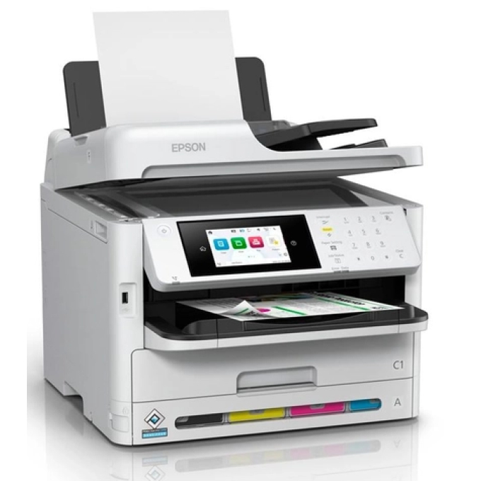 Impresora multifuncional Epson WORKFORCE PRO WF-C5891 COLOR MULTIFUNCTION PRINTER, WIRELESS, PRINT, COPY, SCAN, FAX, ETHERNET, 8,300 PAGES, 1,830-SHEET PAPER HANDLING CAPACITY / Epson