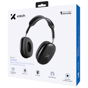 Auriculares con microfono Xtech XTH-614 - Para Portable electronics / Para Cellular phone / Para Home audio Wireless-Aurax XTH-614 / Xtech