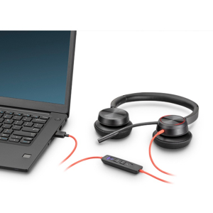 Audifonos con microfono HP Poly Blackwire 8225 Stereo con Cable, 8X225AA / Poly