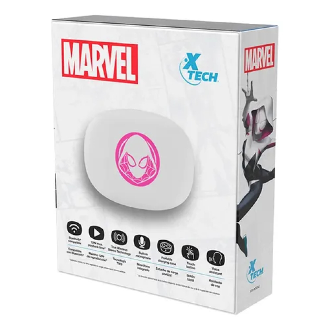 Auriculares inalambricos Xtech XTH-M701SG - Wireless earbuds Marvel Ghost Spider XTH-M701SG / Xtech
