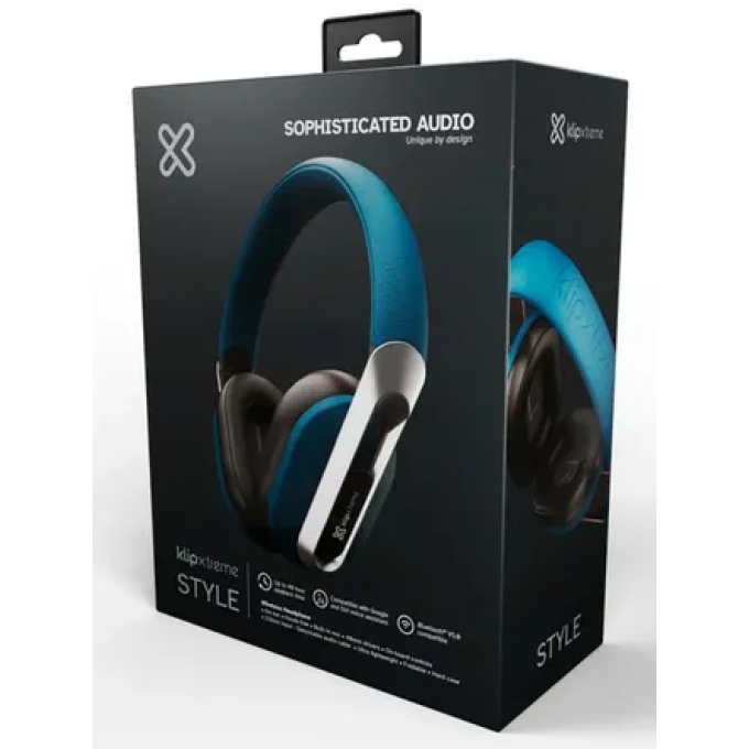 AURICULARES Klip Xtreme - KWH-750BL - Para Home audio / Para Portable electronics / Para Professional audio / Para Cellular phone-Wireless-40Hr Blue color KWH-750BL / Klip Xtreme