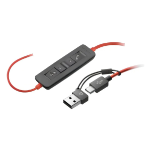 Auriculares con microfono Poly Blackwire 3220 Stereo USB-C con Cable, He 8X228A6 / Poly