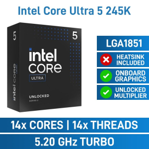 Procesador Intel - Core Ultra 5 245K - 4.2 GHz 14-core-LGA1851 BX80768245K