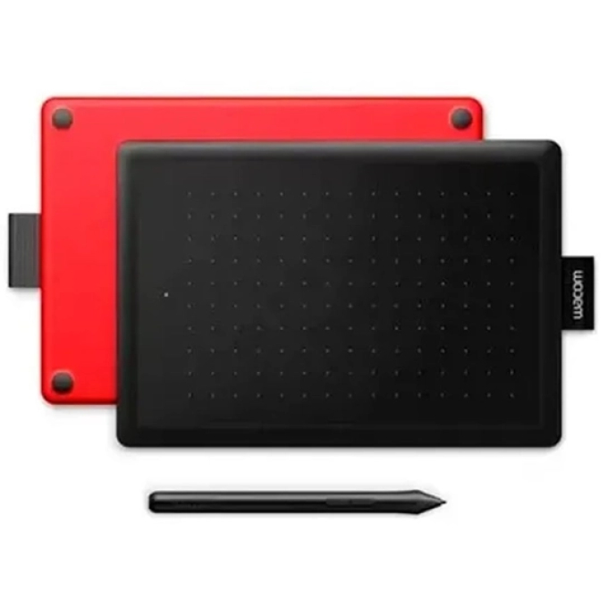 Tableta grafica Wacom One by CTL-672 - 2540 lpi - Cable - Negro, Rojo - 216mm x 135mm Active Area - 2048 Nivel de presion - Lapiz - Mac, PC / Wacom