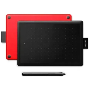 Tableta grafica Wacom One by CTL-672 - 2540 lpi - Cable - Negro, Rojo - 216mm x 135mm Active Area - 2048 Nivel de presion - Lapiz - Mac, PC
