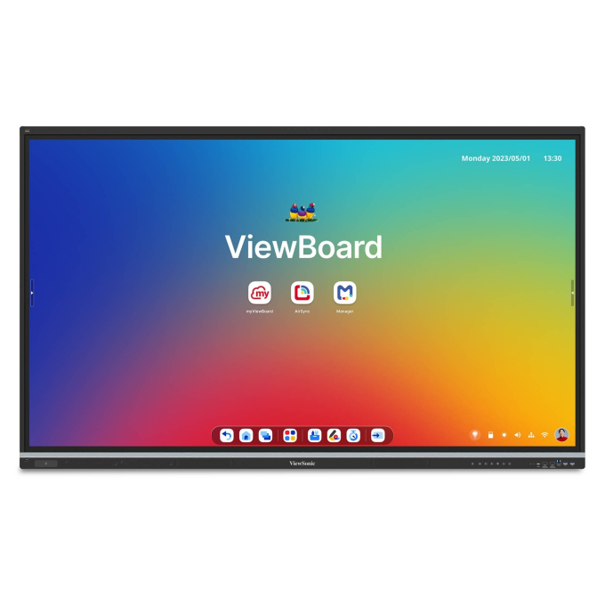 Pantalla Interactiva ViewSonic ViewBoard IFP7551 75pulgadas 4K UHD Android 14 EDLA, Tactil IR, HDMI/USB-C/DP, VESA 800x400 / Viewsonic