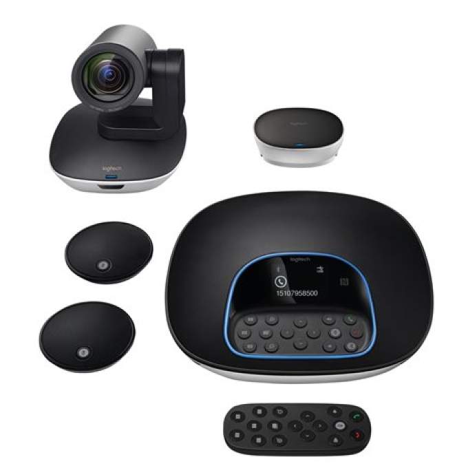 Kit de videoconferencia Logitech GROUP - - con Logitech Expansion Microphones 960-001060 / Logitech