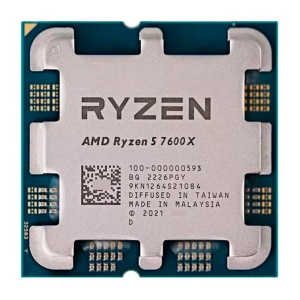 Procesador AMD Ryzen 5 7600X, 4.7 GHz - 6 nucleos 12 hilos, 32 MB cache-Socket AM5-PIB/WOF 100-100000593WOF / AMD