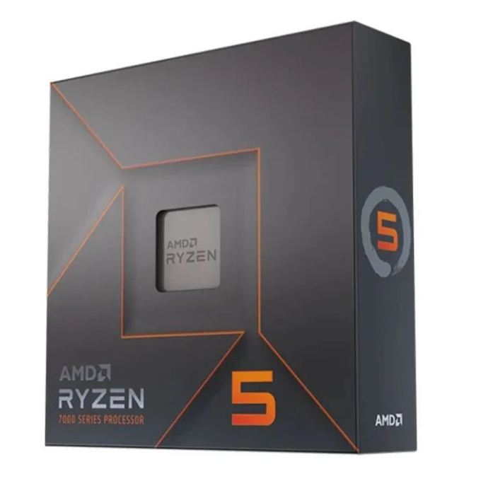 Procesador AMD Ryzen 5 7600X, 4.7 GHz - 6 nucleos 12 hilos, 32 MB cache-Socket AM5-PIB/WOF 100-100000593WOF / AMD