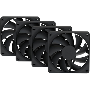 Ventilador HYTE FA12, 120MM 4 IN 1 PACK PITCH BLACK FAN-HYTE-FA12-BB-4