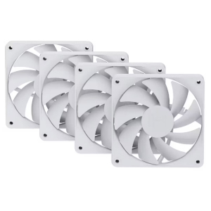 Ventilador HYTE FA12 120MM, 4 IN 1 PACK Snow white FAN-HYTE-FA12-WW-4