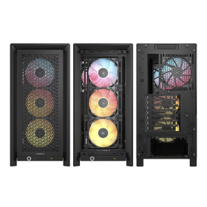 CASE CORSAIR 4000D, Pantalla LCD RS ARGB BLACK CC-9011326-WW / CORSAIR